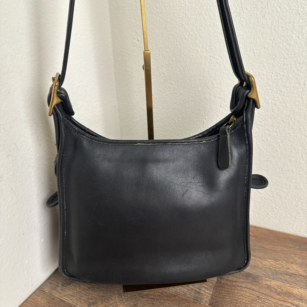 Vintage Coach Legacy Zip Crossbody Bag Black 9966 Made In USA 90s GUC - Picture 2 of 16